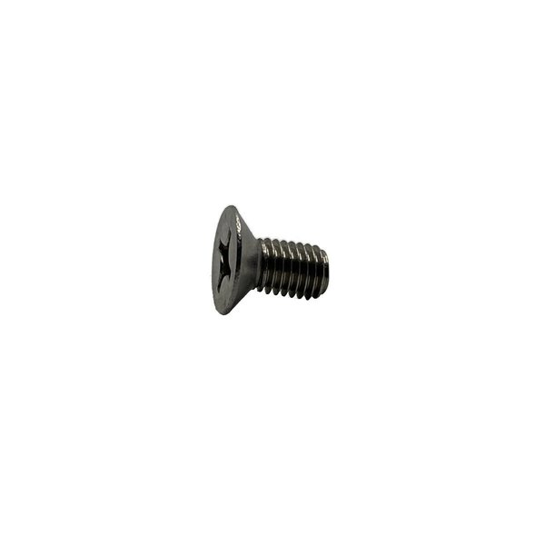 Suburban Bolt And Supply #10-24 x 3/4 in Slotted Flat Machine Screw, Plain Stainless Steel A2300120048F